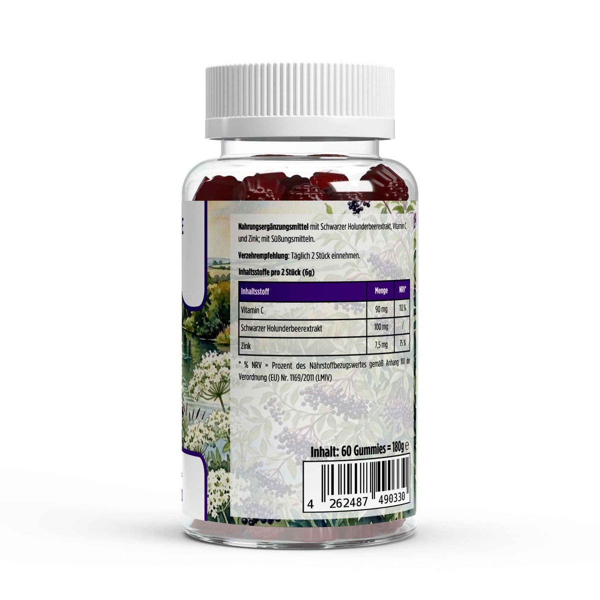 Zink-Gummies-WILDE-BEERE-Holunder-Herba-Pascua-Inhaltsstoffe