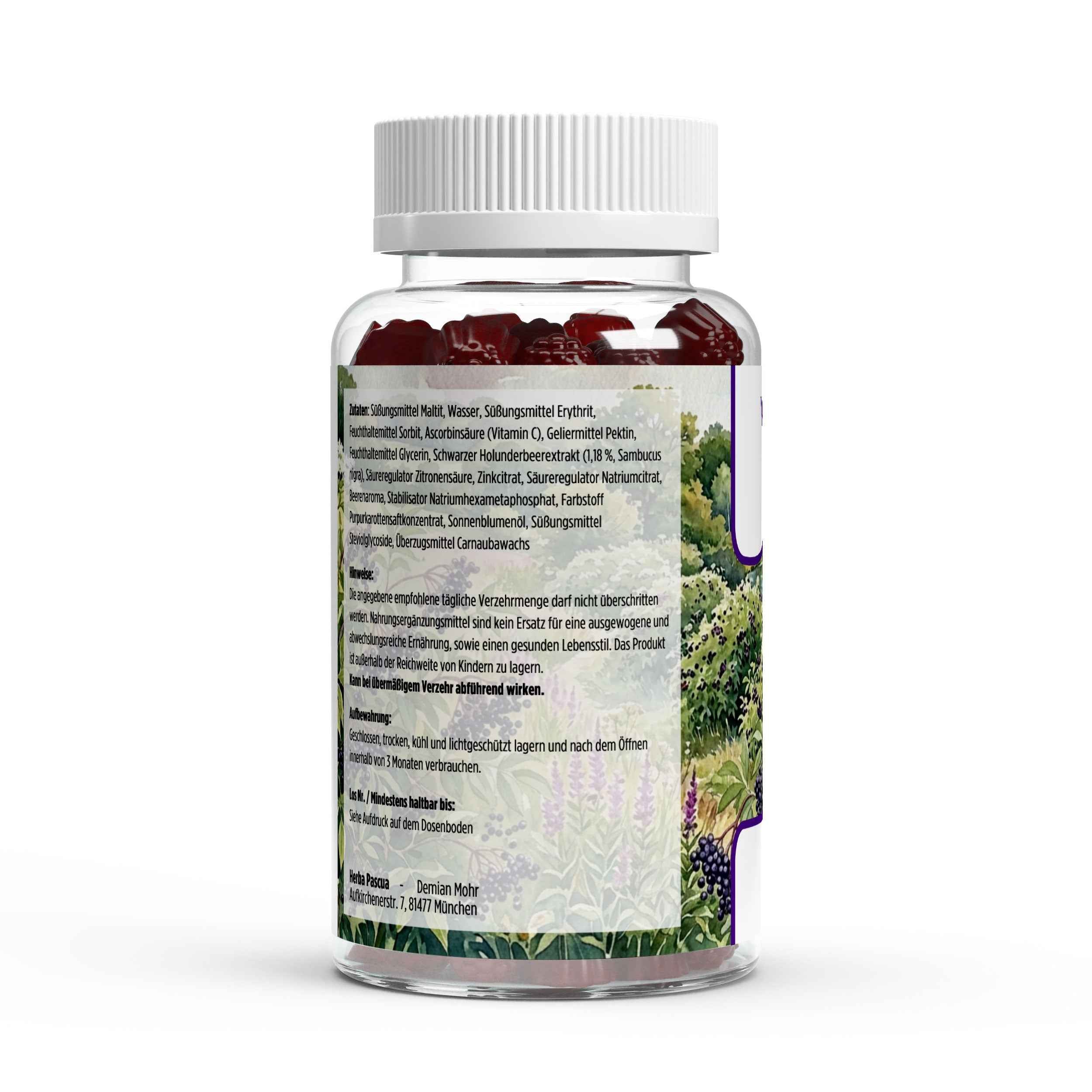 Zink-Gummies-WILDE-BEERE-Holunder-Herba-Pascua-Zutaten