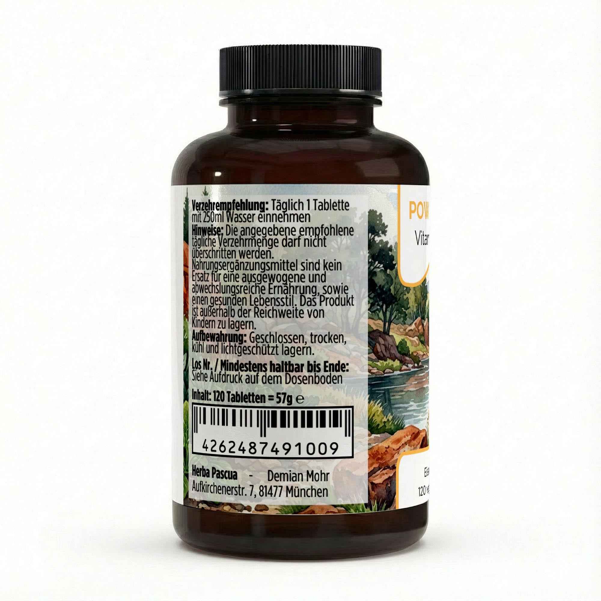 Produkt ​POWER BOOST von Herba Pascua (KI-generierte Produktdarstellung)
